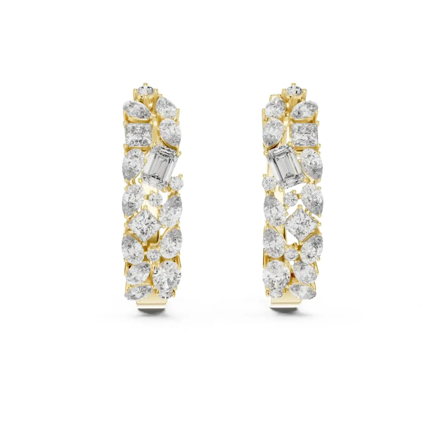 silver Timeless Sparkle Hoops
