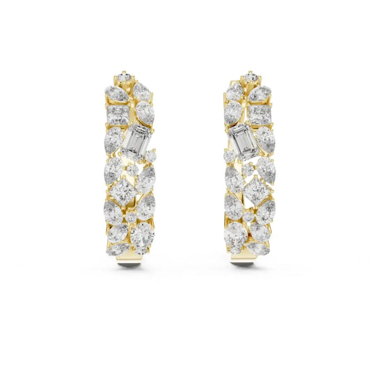 silver Timeless Sparkle Hoops
