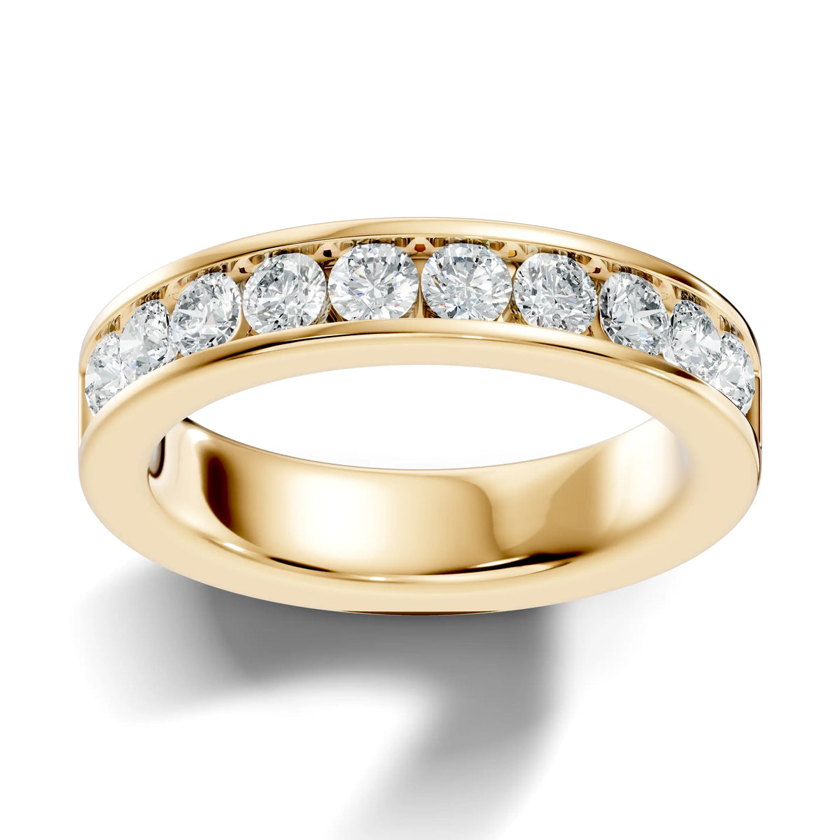 silver Luxury Diamond Circle Ring