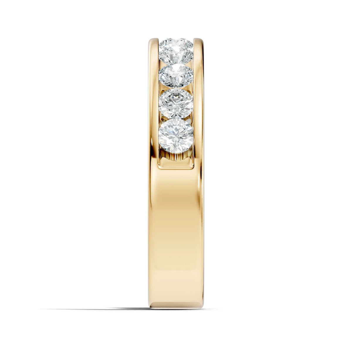 silver Luxury Diamond Circle Ring