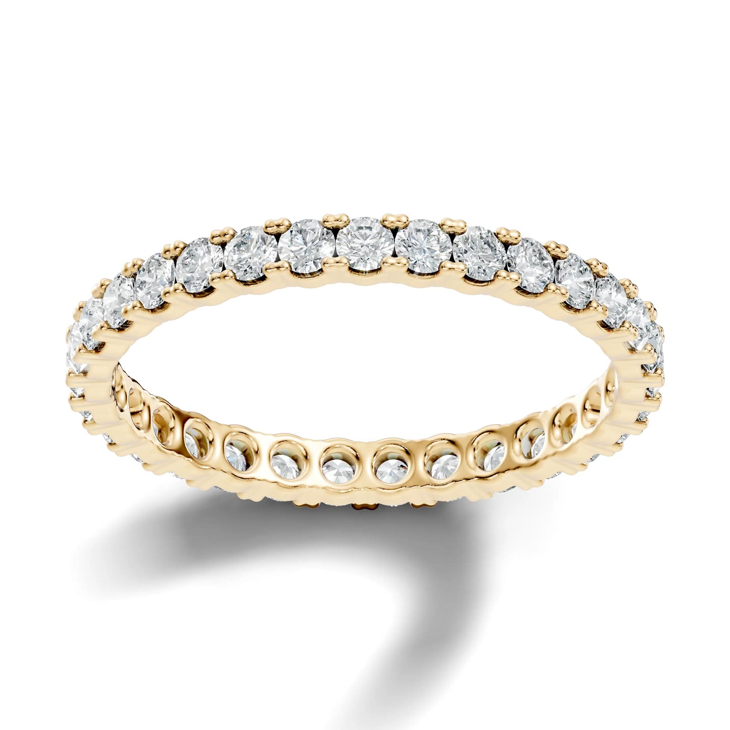 silver Dazzling Diamond Circle Ring