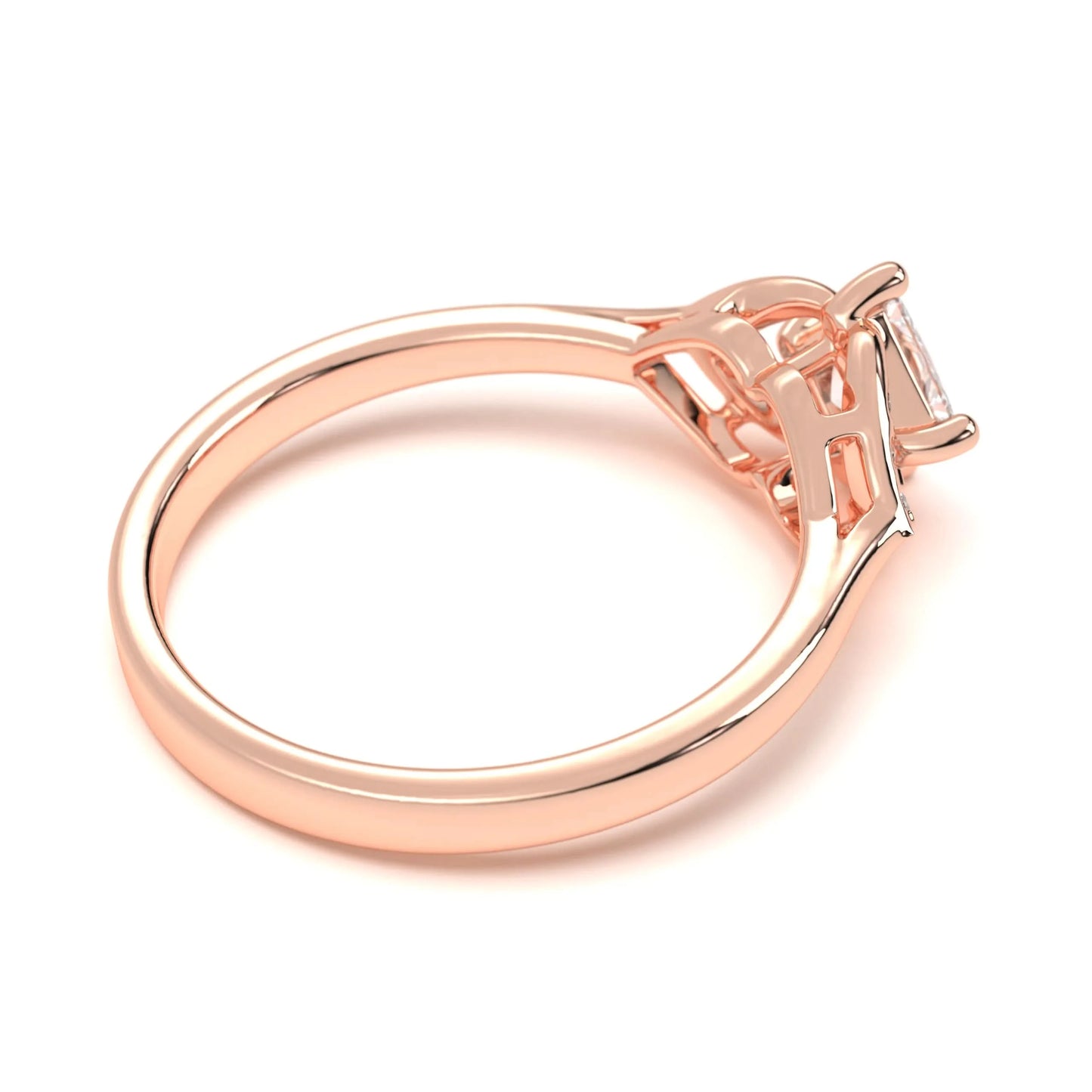 Silver Classic Solitaire Accent Ring