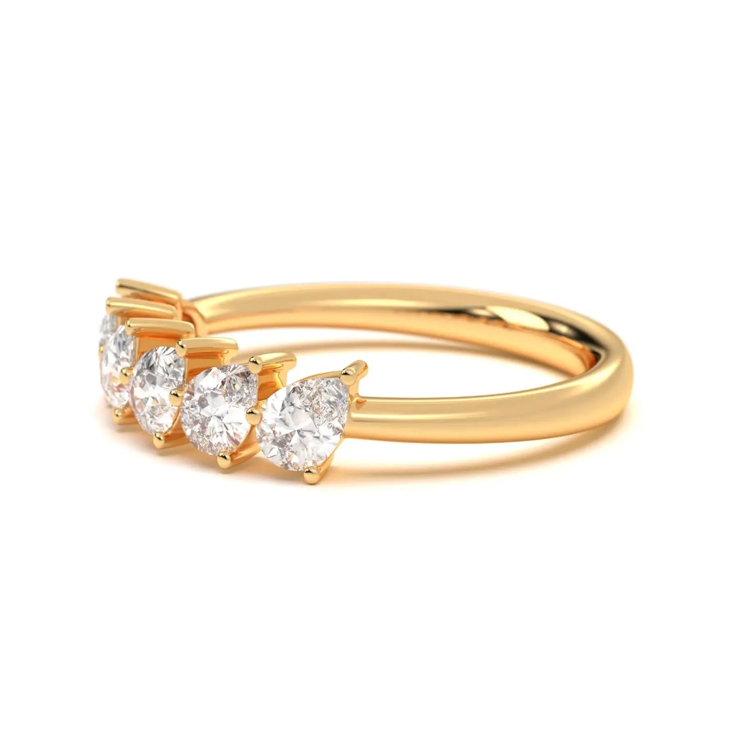 Silver Pear Spark Ring
