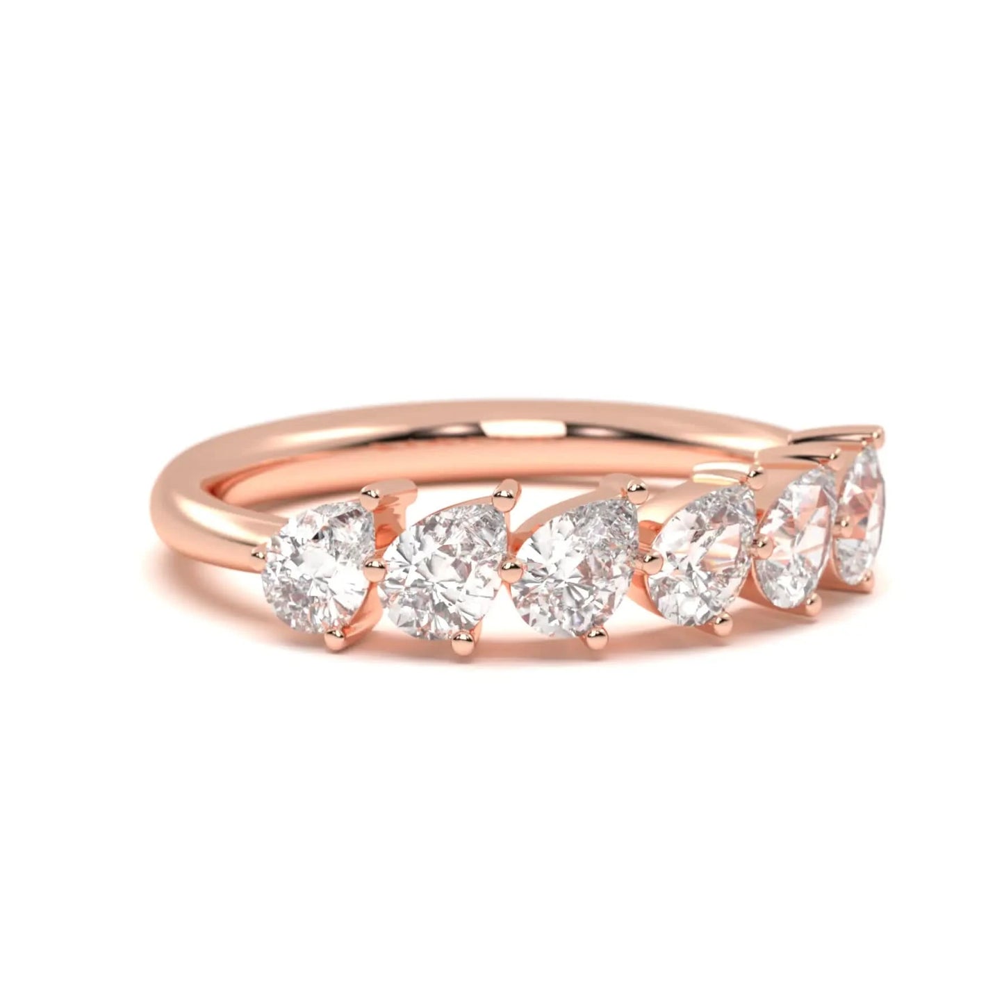 Silver Pear Spark Ring