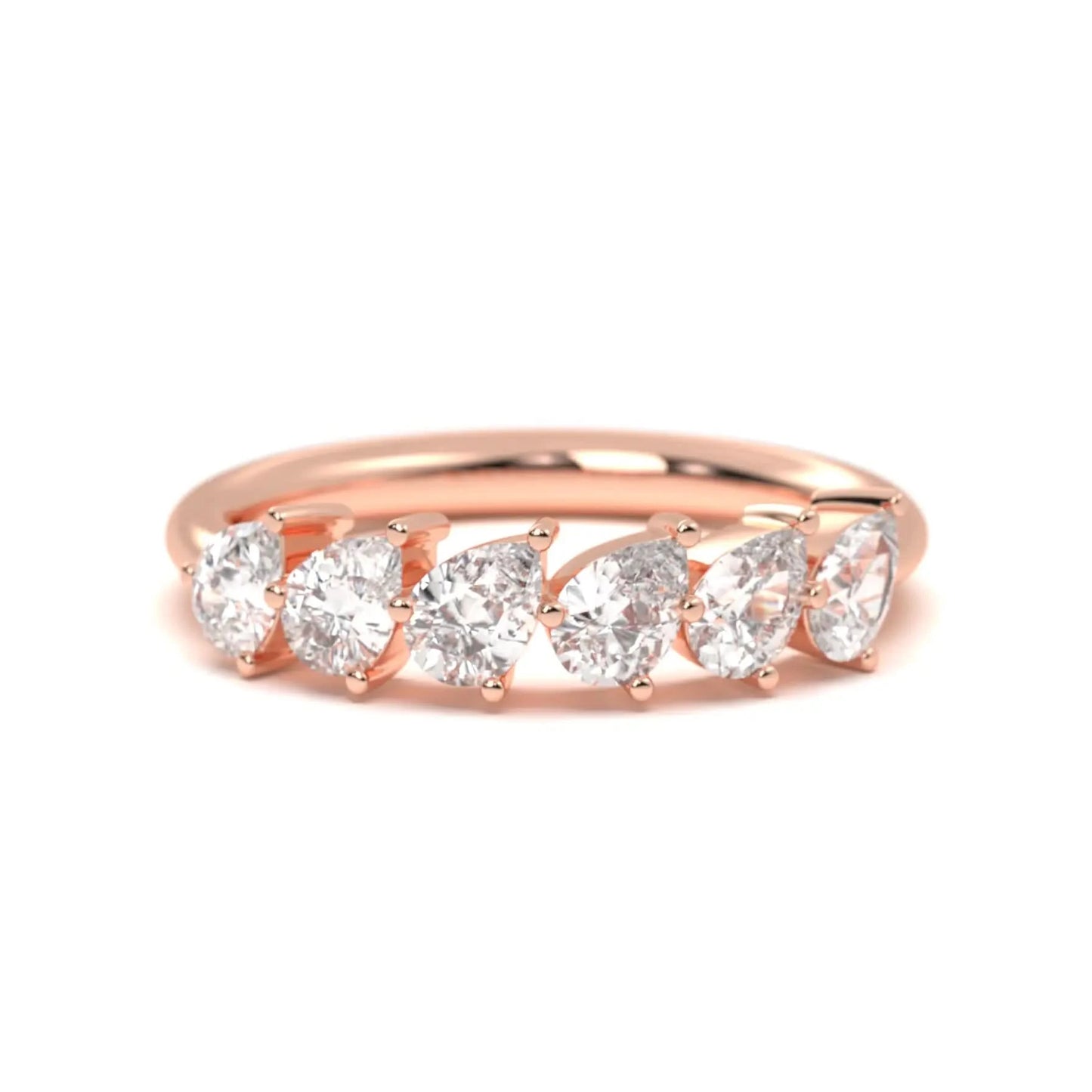 Silver Pear Spark Ring