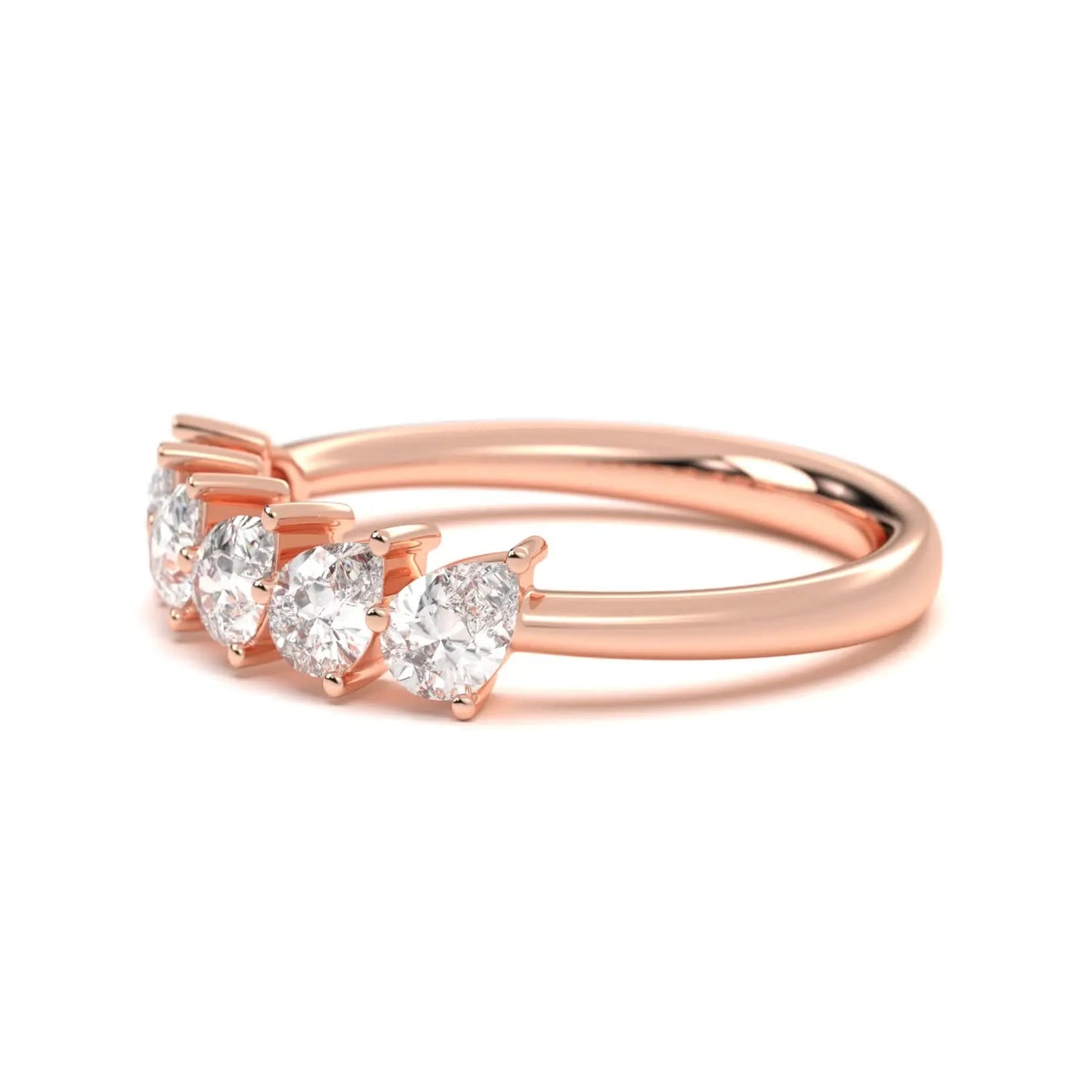 Silver Pear Spark Ring