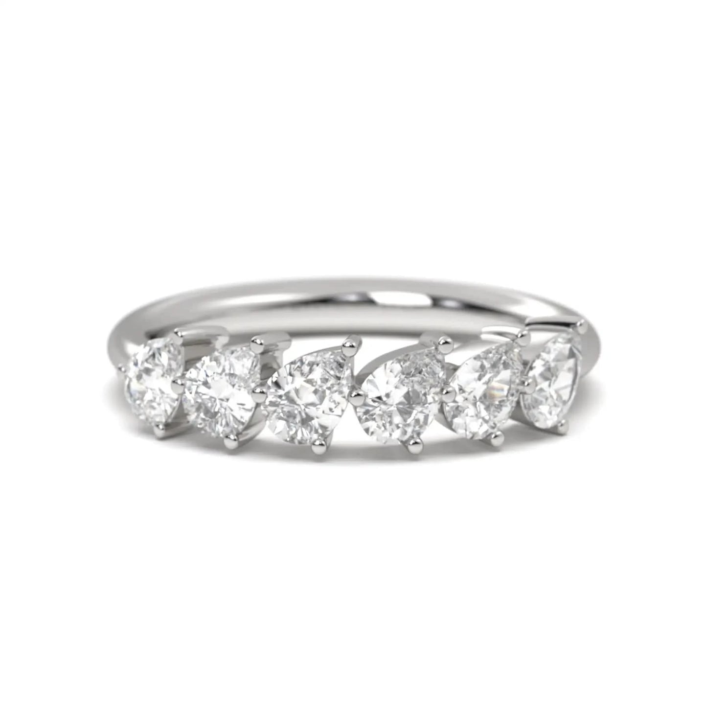 Silver Pear Spark Ring