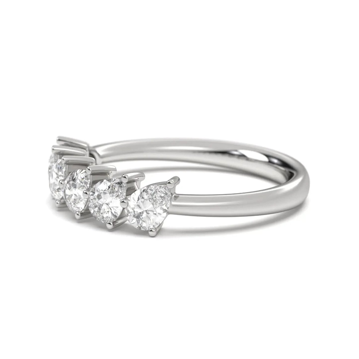 Silver Pear Spark Ring