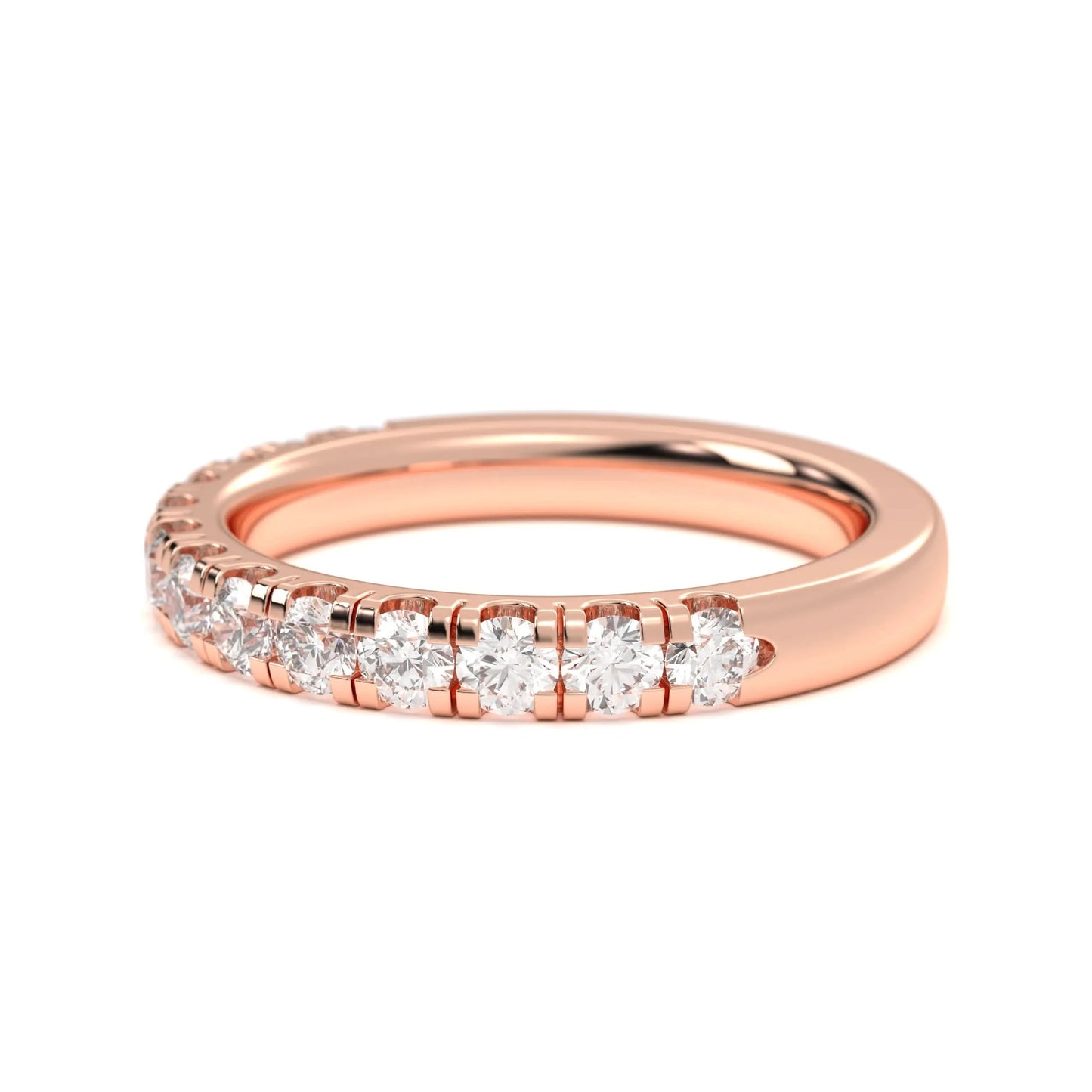 silver Classic Diamond Band Ring