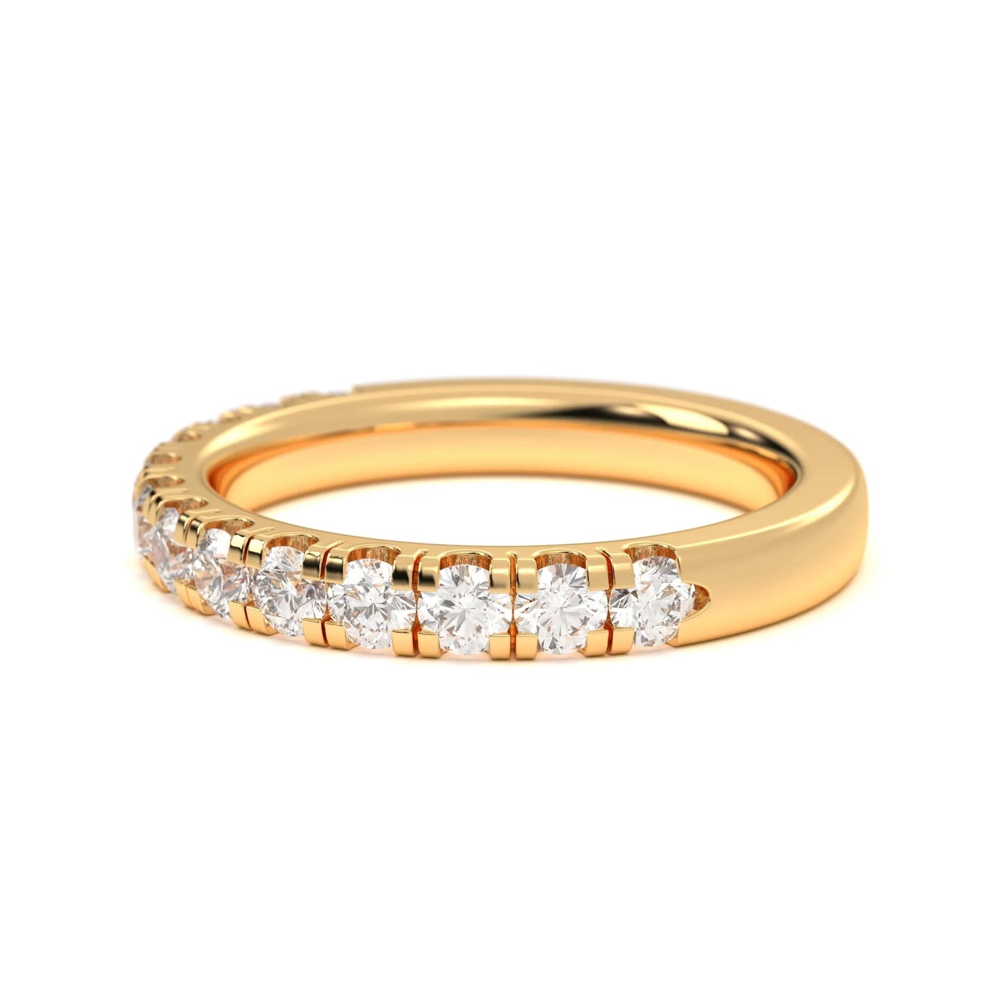 silver Classic Diamond Band Ring