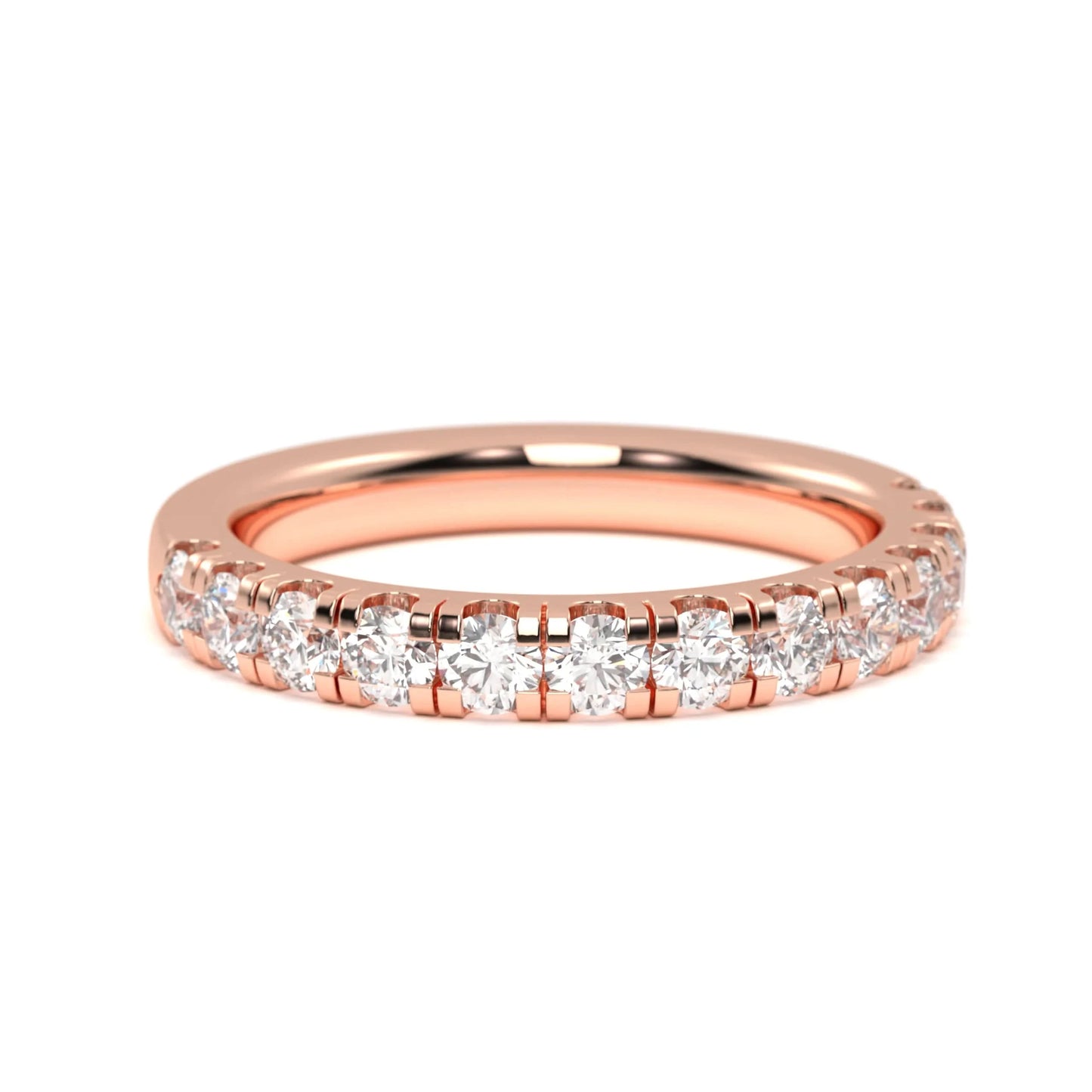 silver Classic Diamond Band Ring