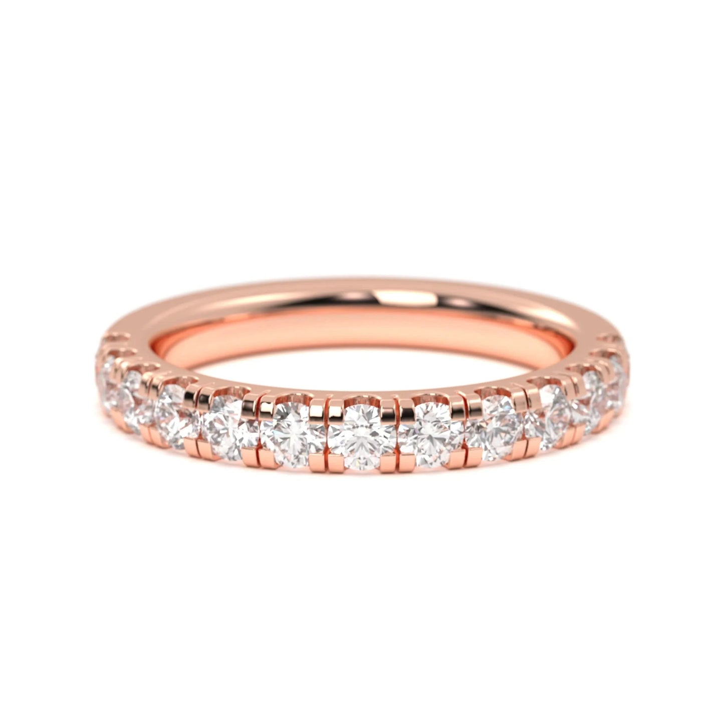 silver Classic Diamond Band Ring