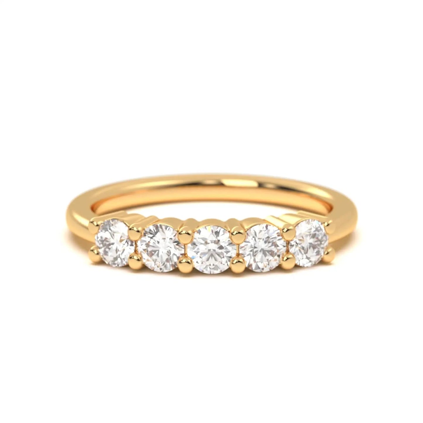Half Eternity Silver Ring