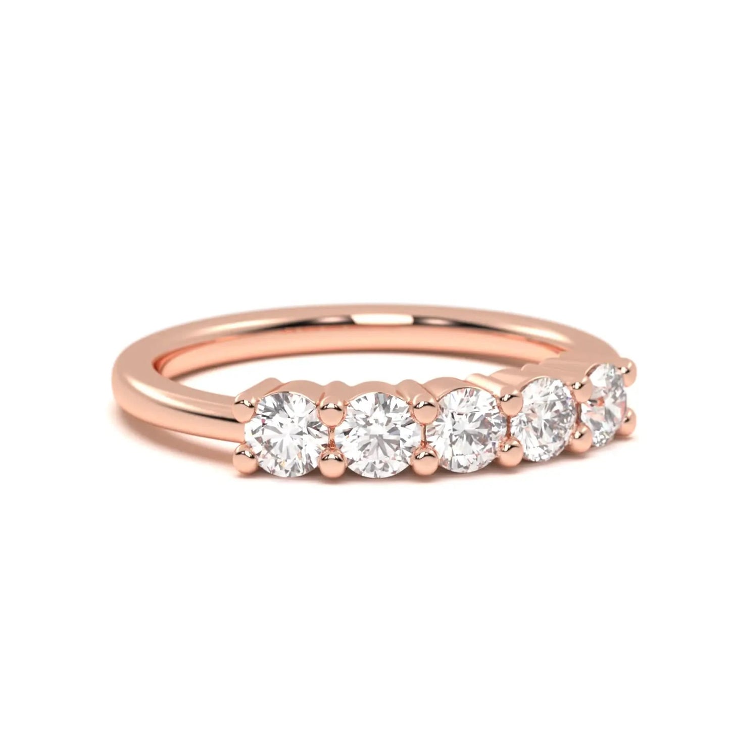 Half Eternity Silver Ring