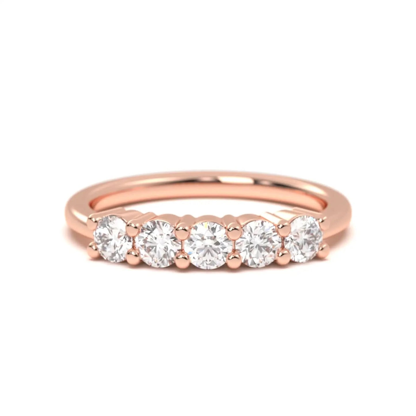 Half Eternity Silver Ring