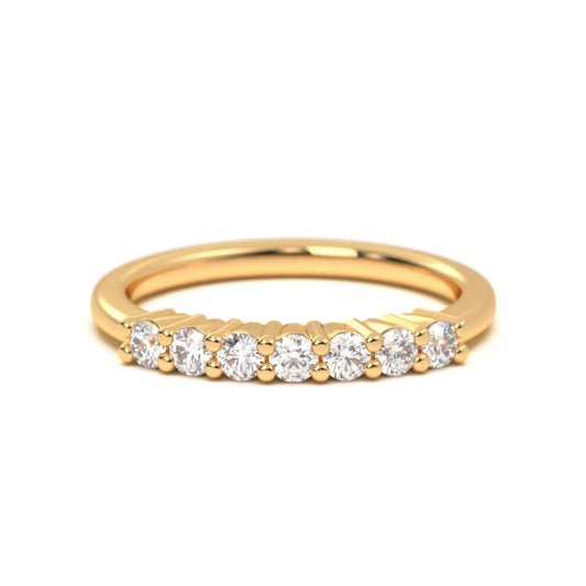 Sleek silver Diamond Band