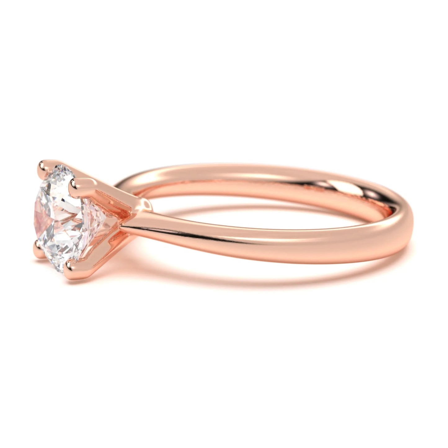 Simple Luxury silver Solitaire Ring
