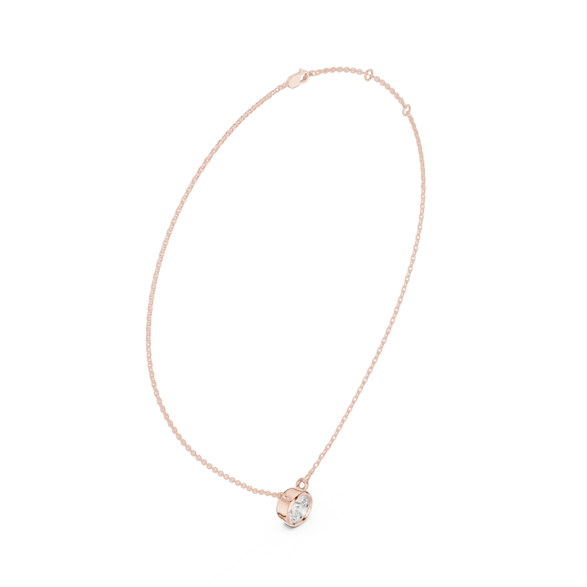 silver Luna Spark Necklace