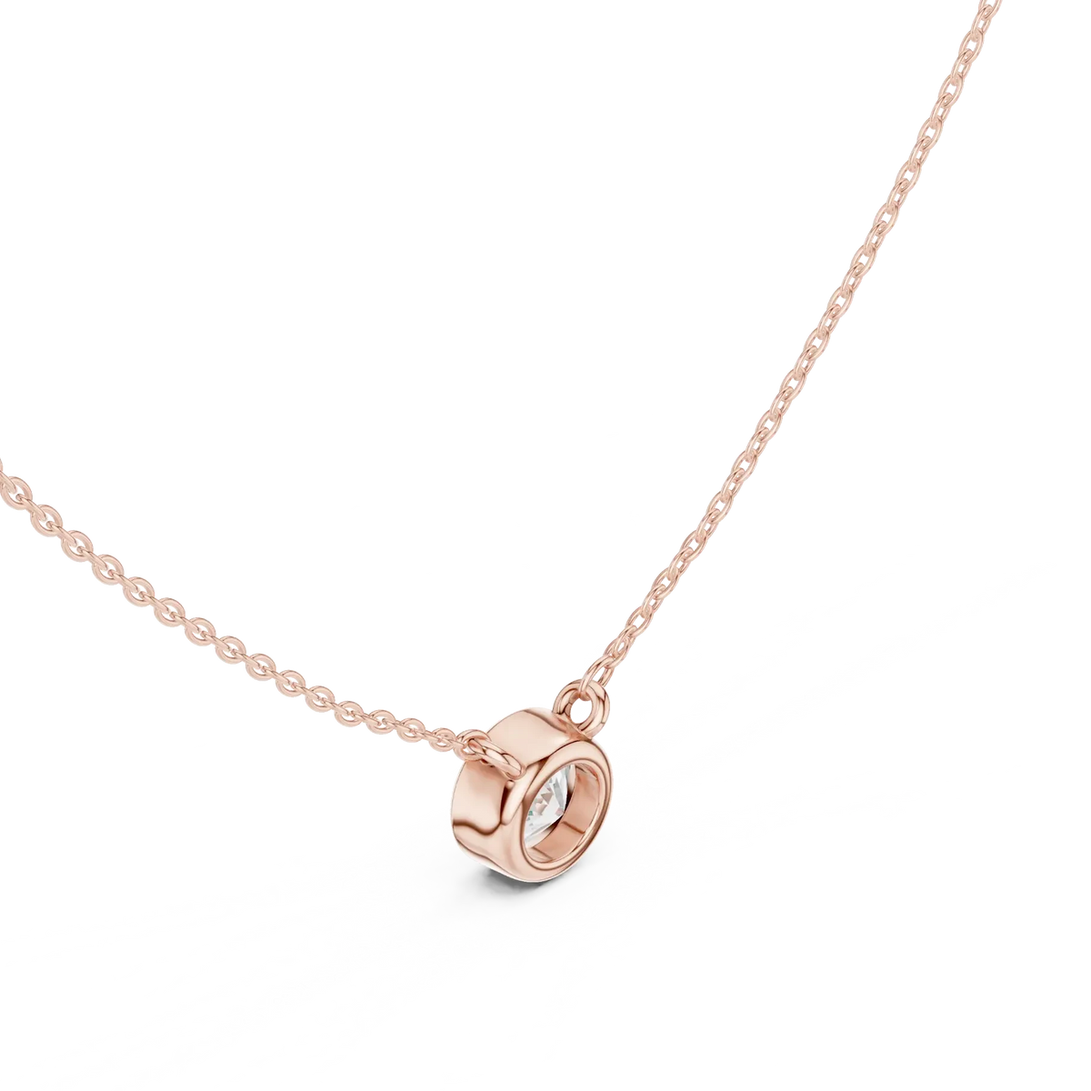 silver Luna Spark Necklace