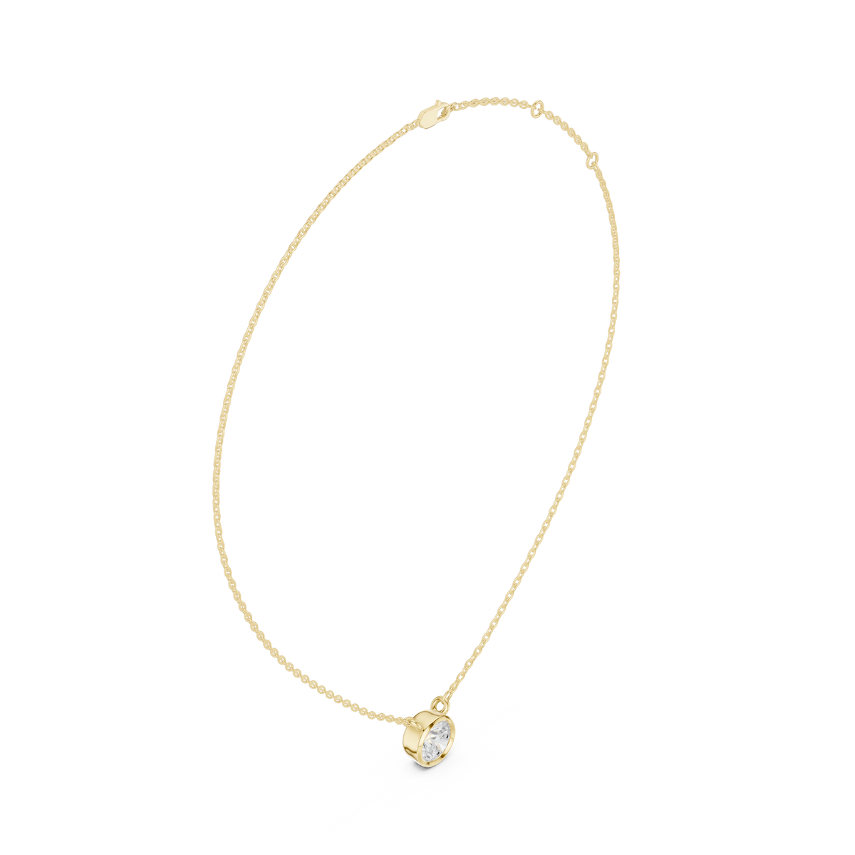 silver Luna Spark Necklace