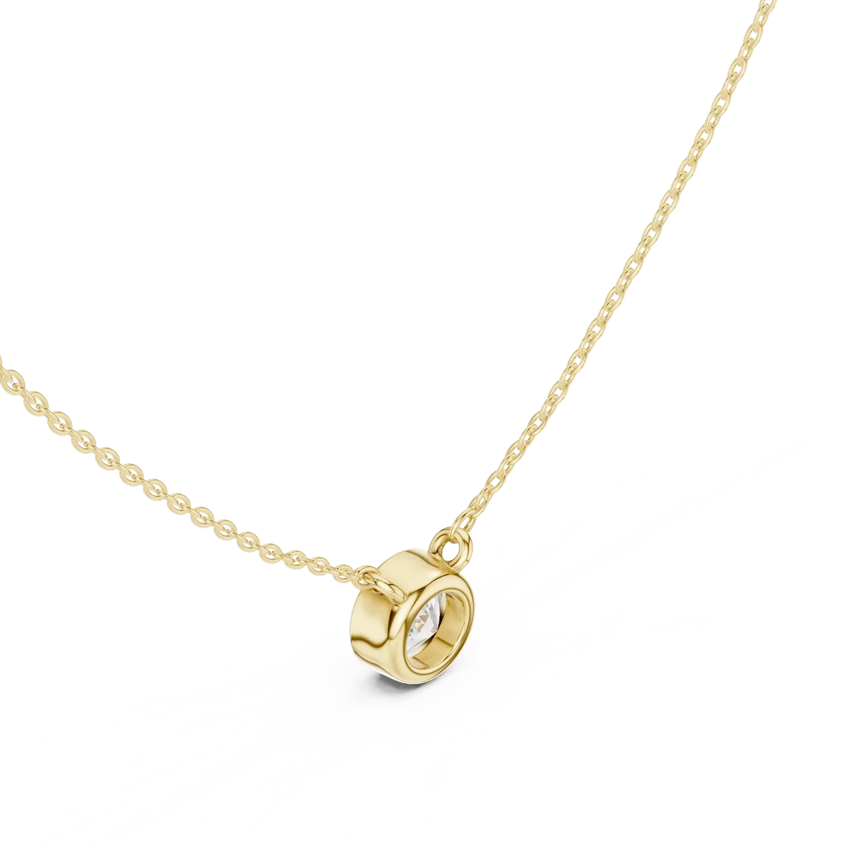 silver Luna Spark Necklace
