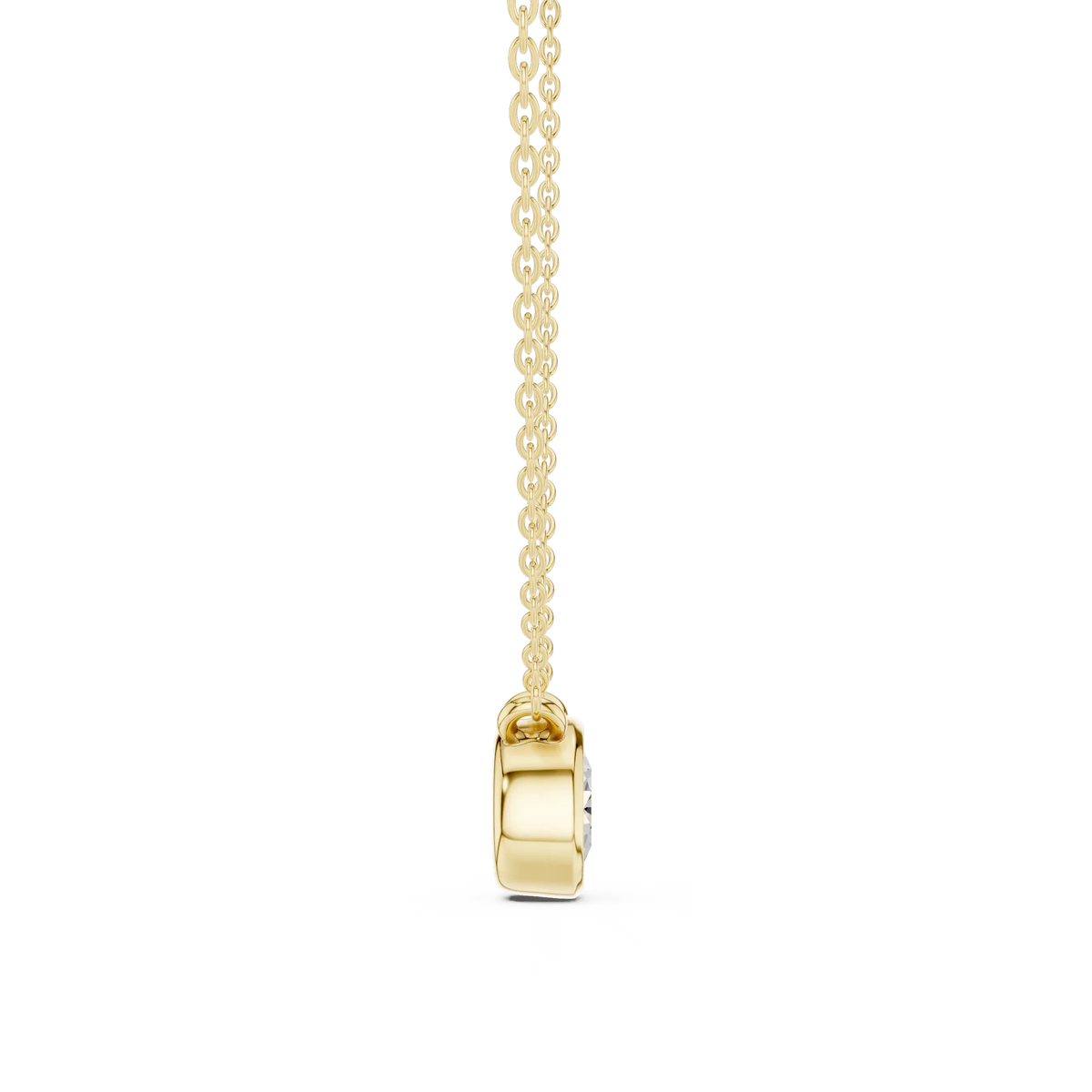 silver Luna Spark Necklace