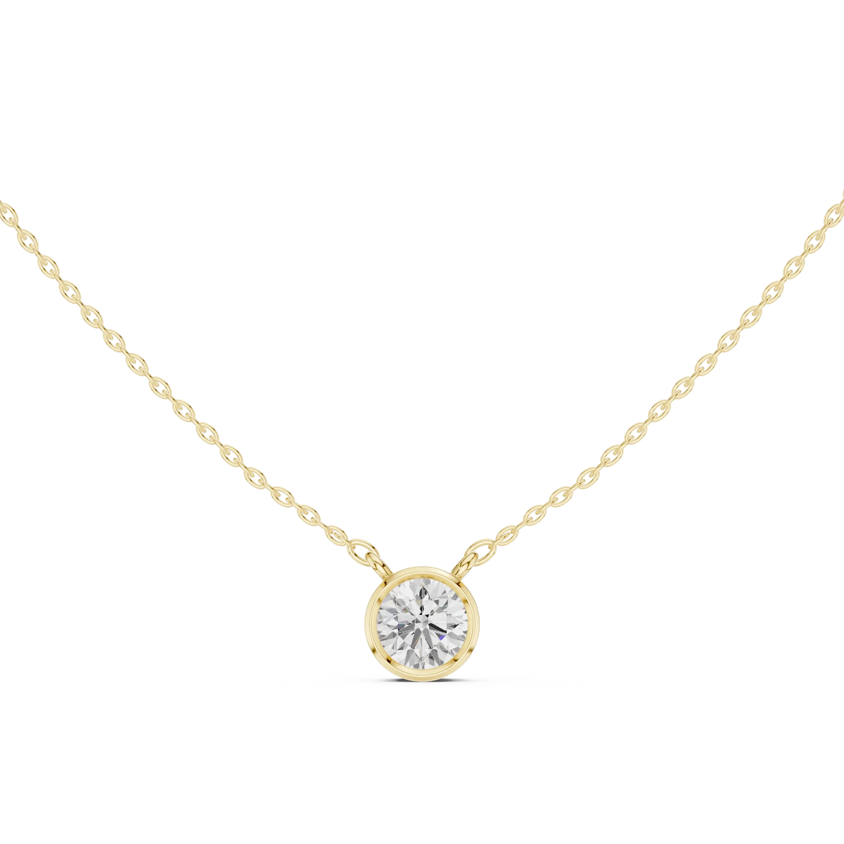 silver Luna Spark Necklace