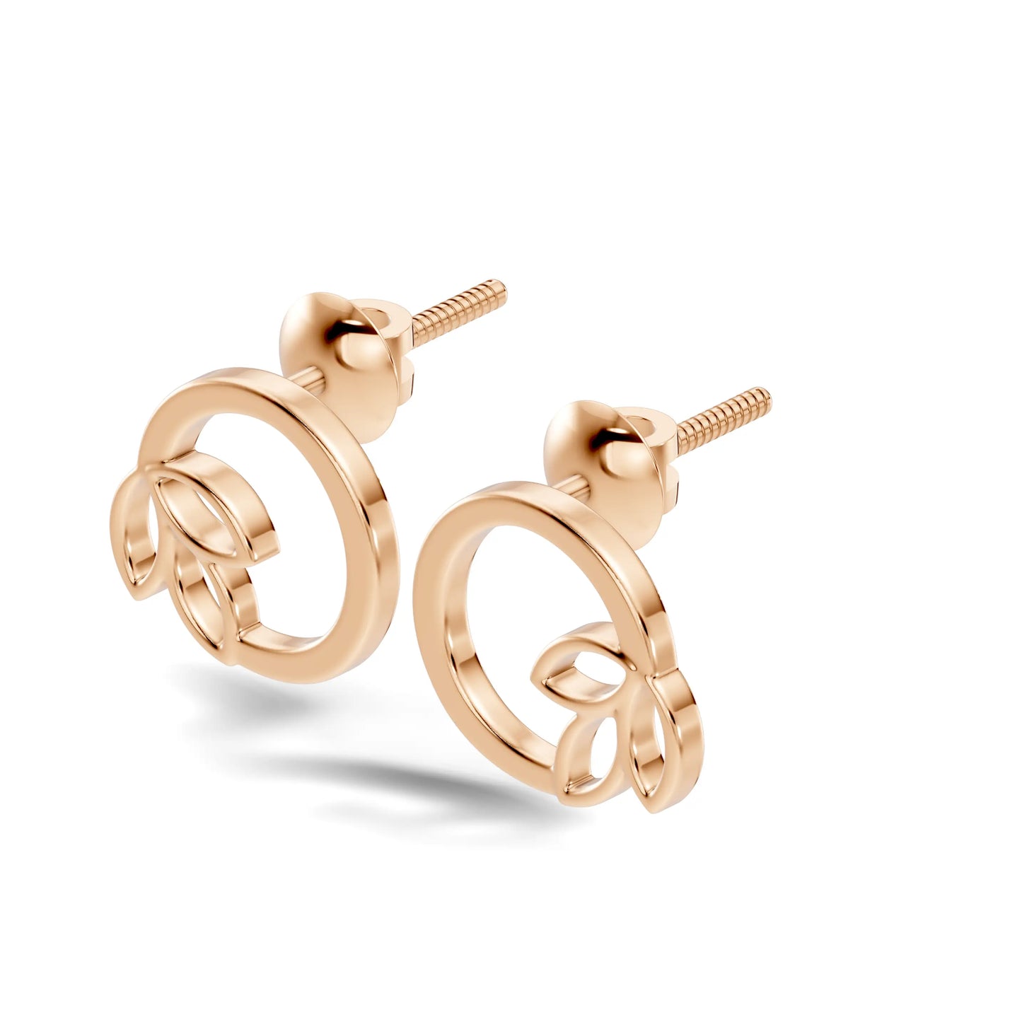 silver Classic Gold Bloom Studs