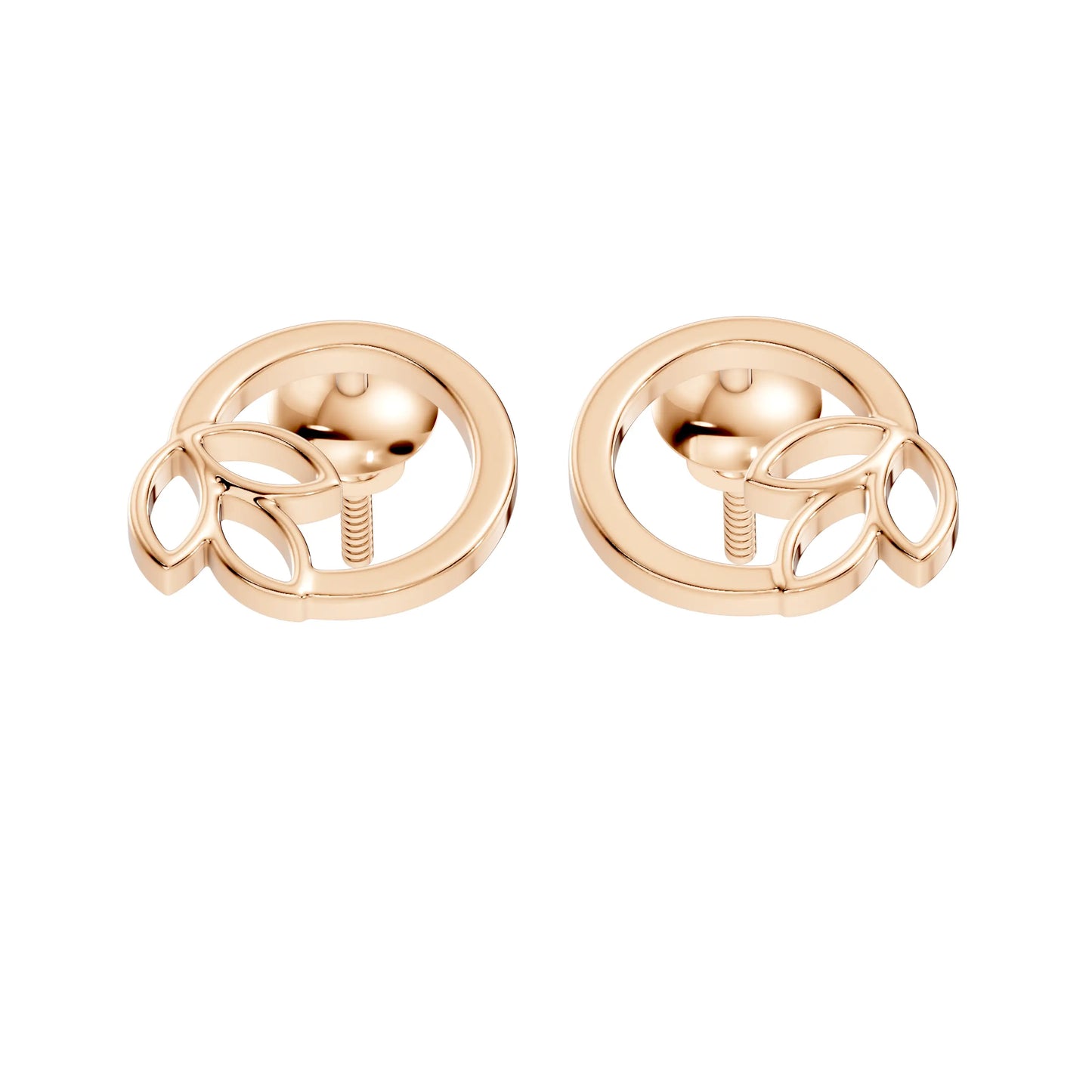 silver Classic Gold Bloom Studs