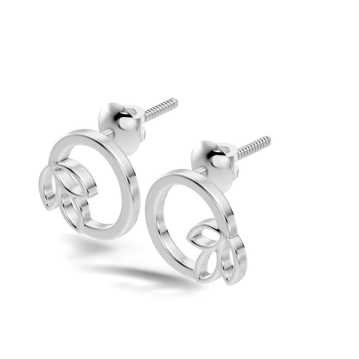 silver Classic Gold Bloom Studs
