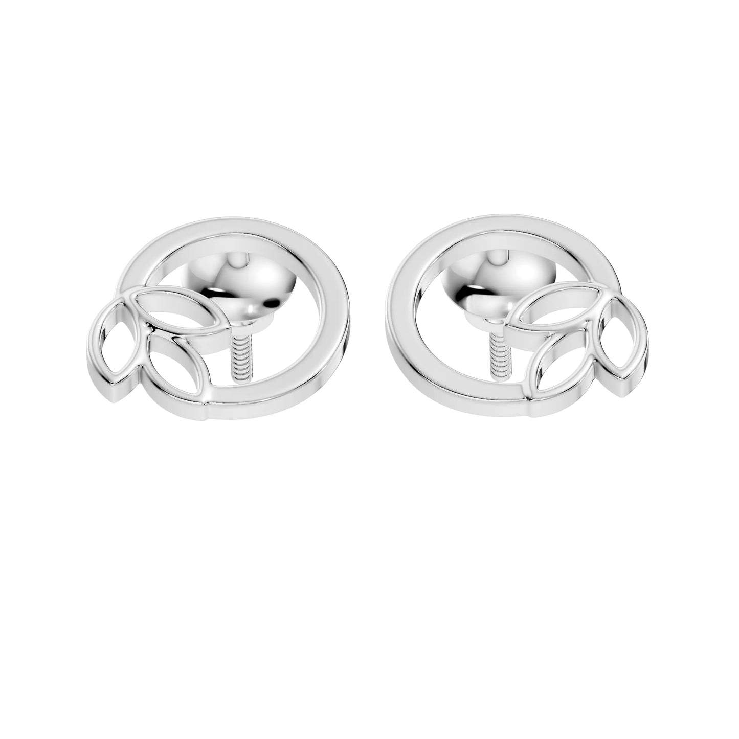 silver Classic Gold Bloom Studs
