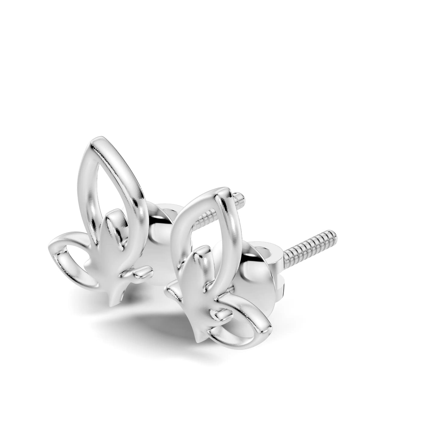 silver Radiant Petal Drops
