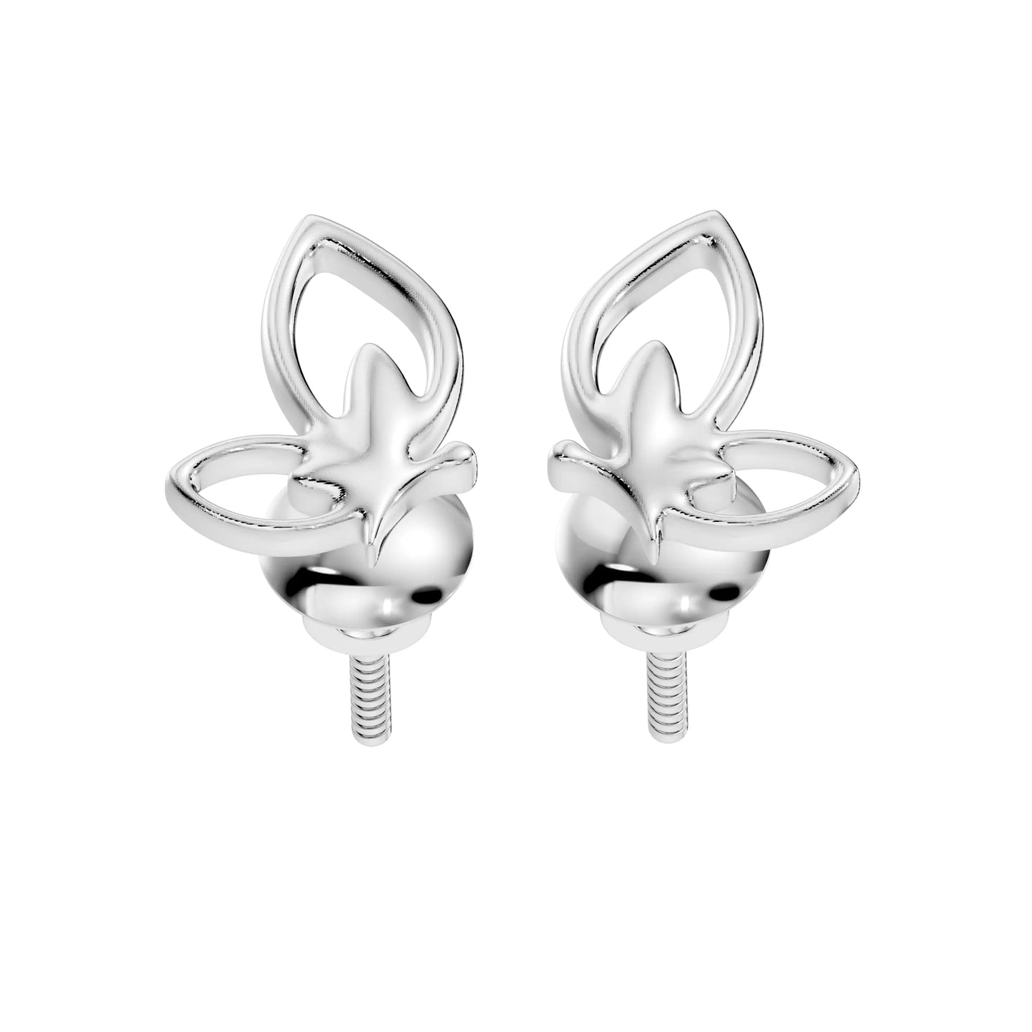 silver Radiant Petal Drops