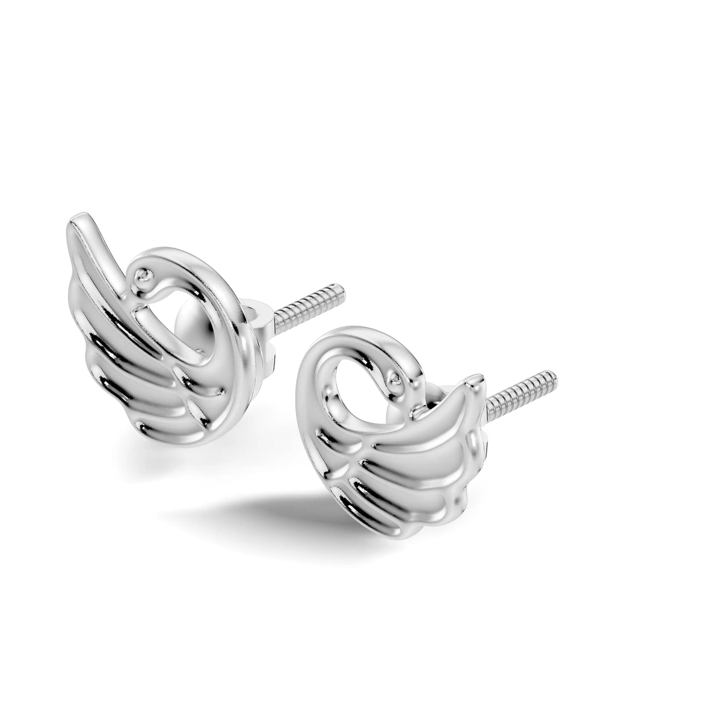 silver Graceful Wing Design