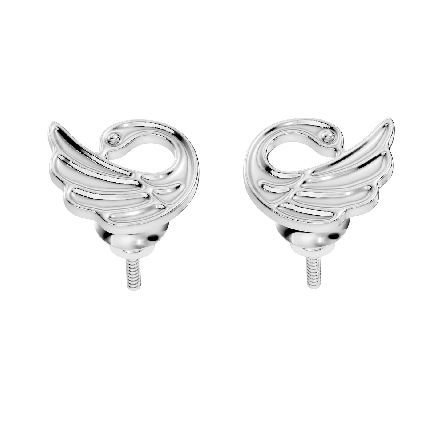 silver Graceful Wing Design