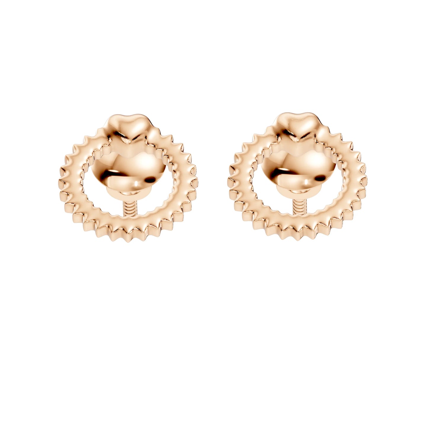 silver Luxe Textured Hoop Drops