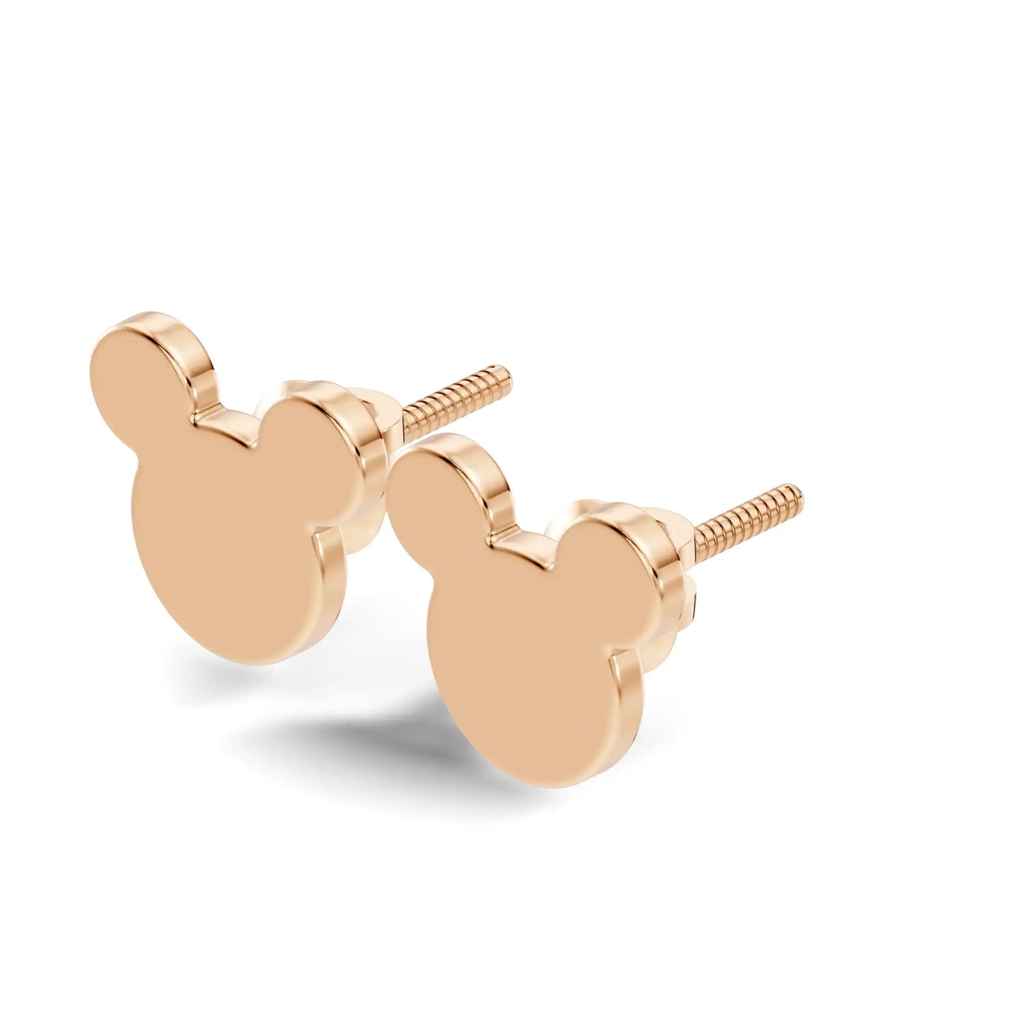 silver Cute Iconic Gold Stud Earrings