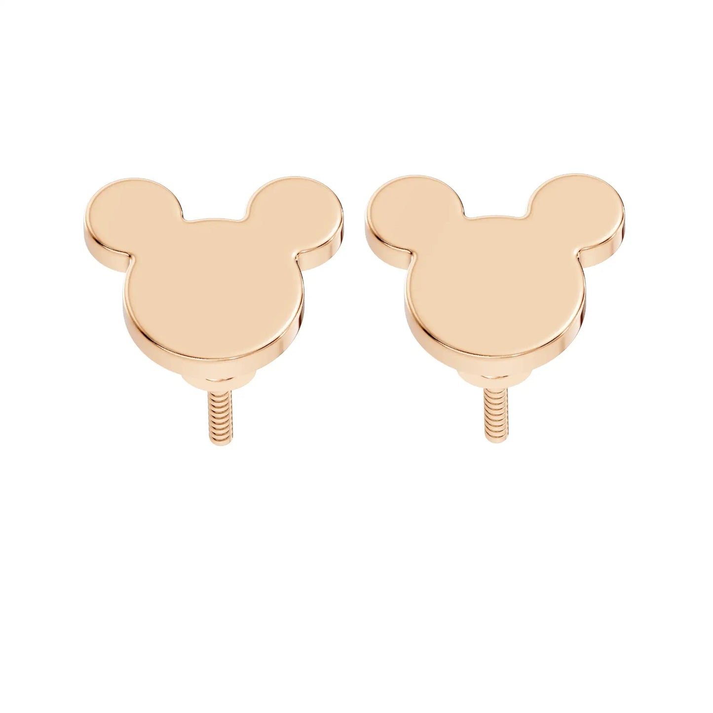 silver Cute Iconic Gold Stud Earrings