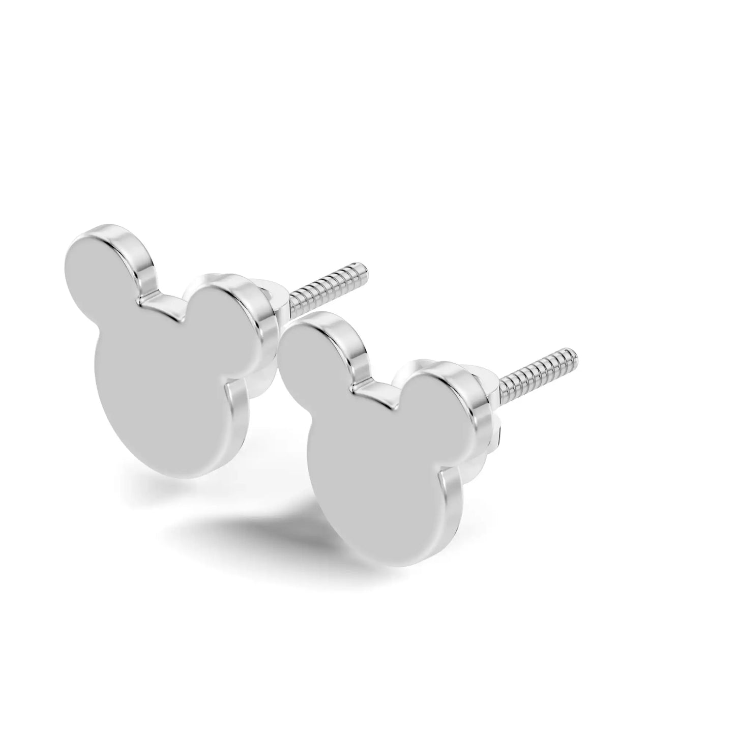 silver Cute Iconic Gold Stud Earrings