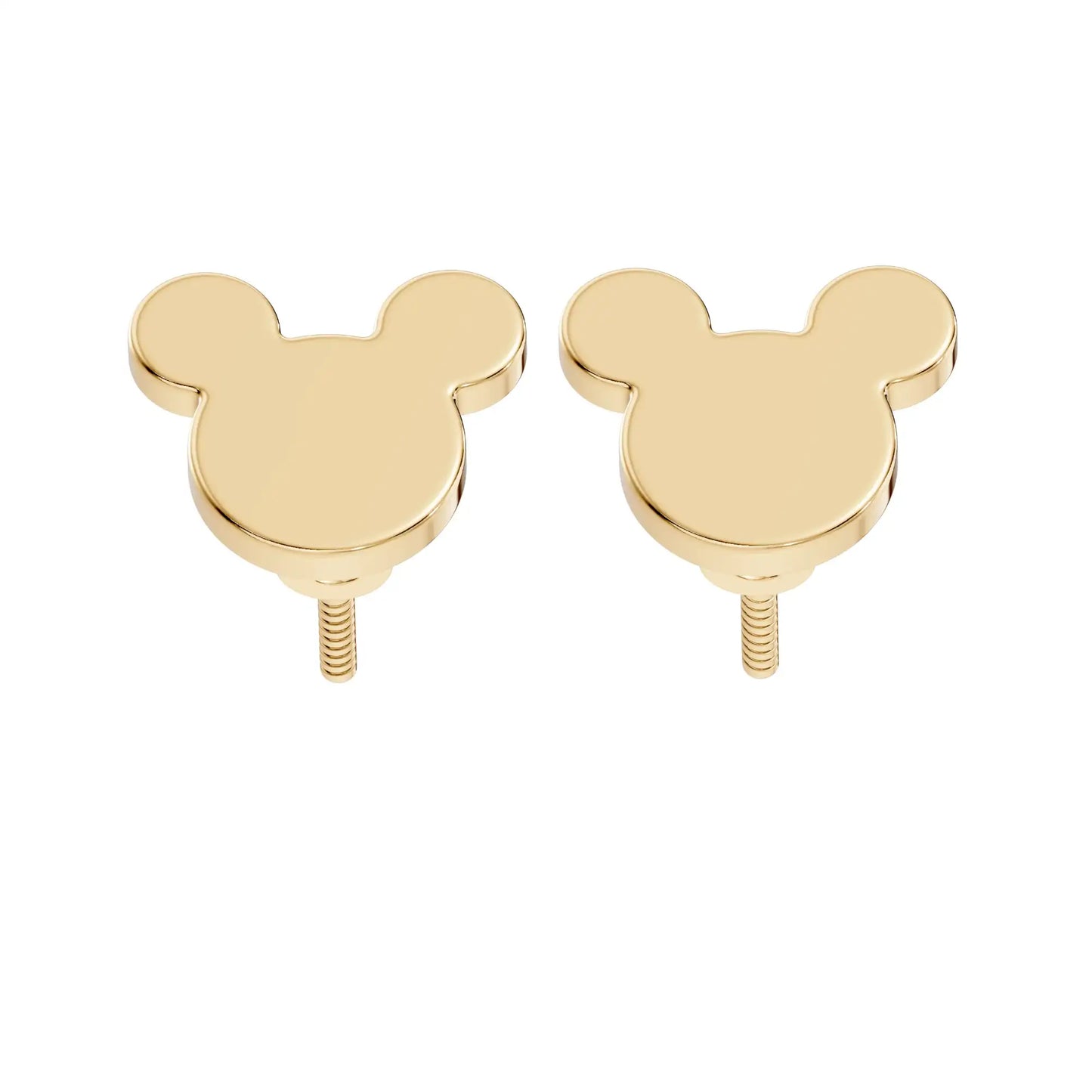 silver Cute Iconic Gold Stud Earrings