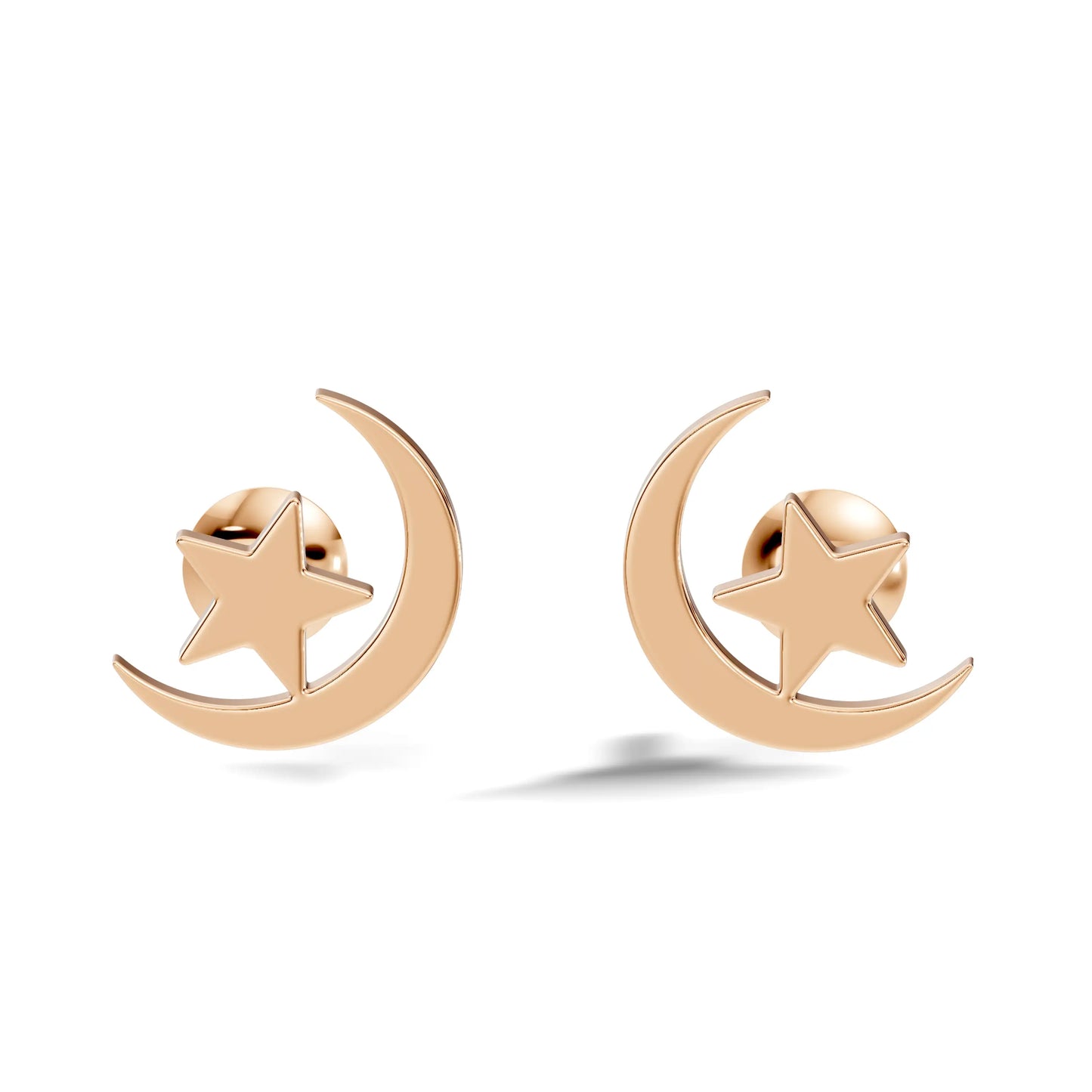 silver Lunar Shine Studs
