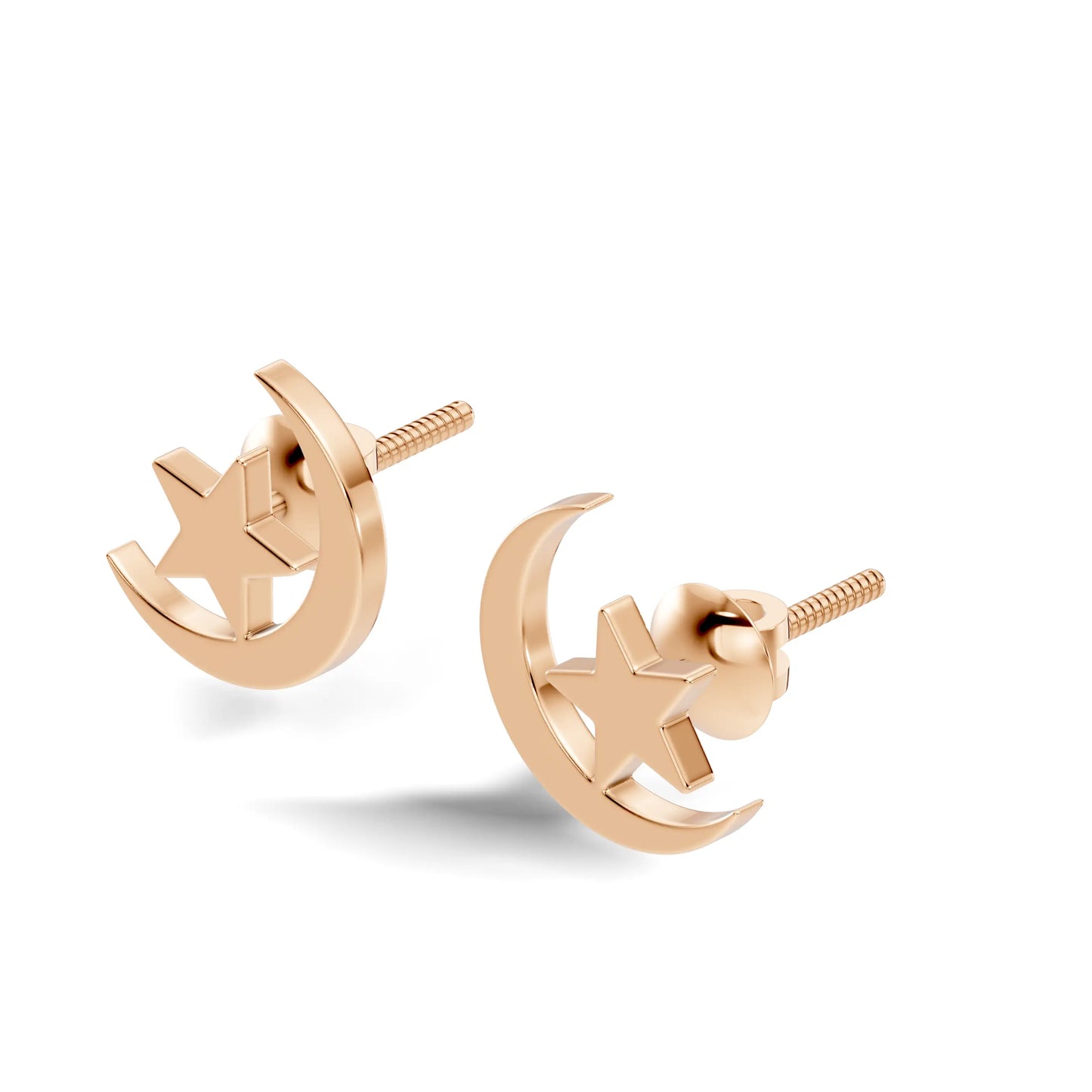silver Lunar Shine Studs