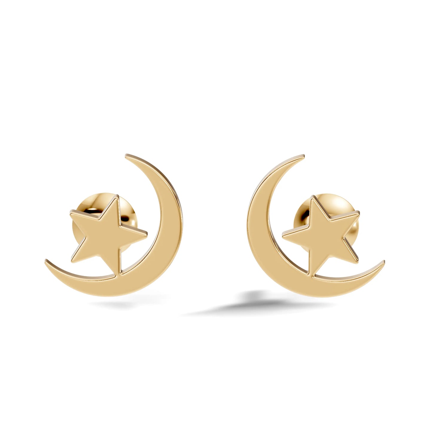 silver Lunar Shine Studs