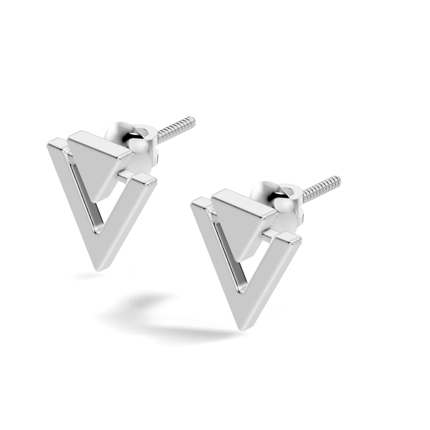 silver Geometric Gold Statement
