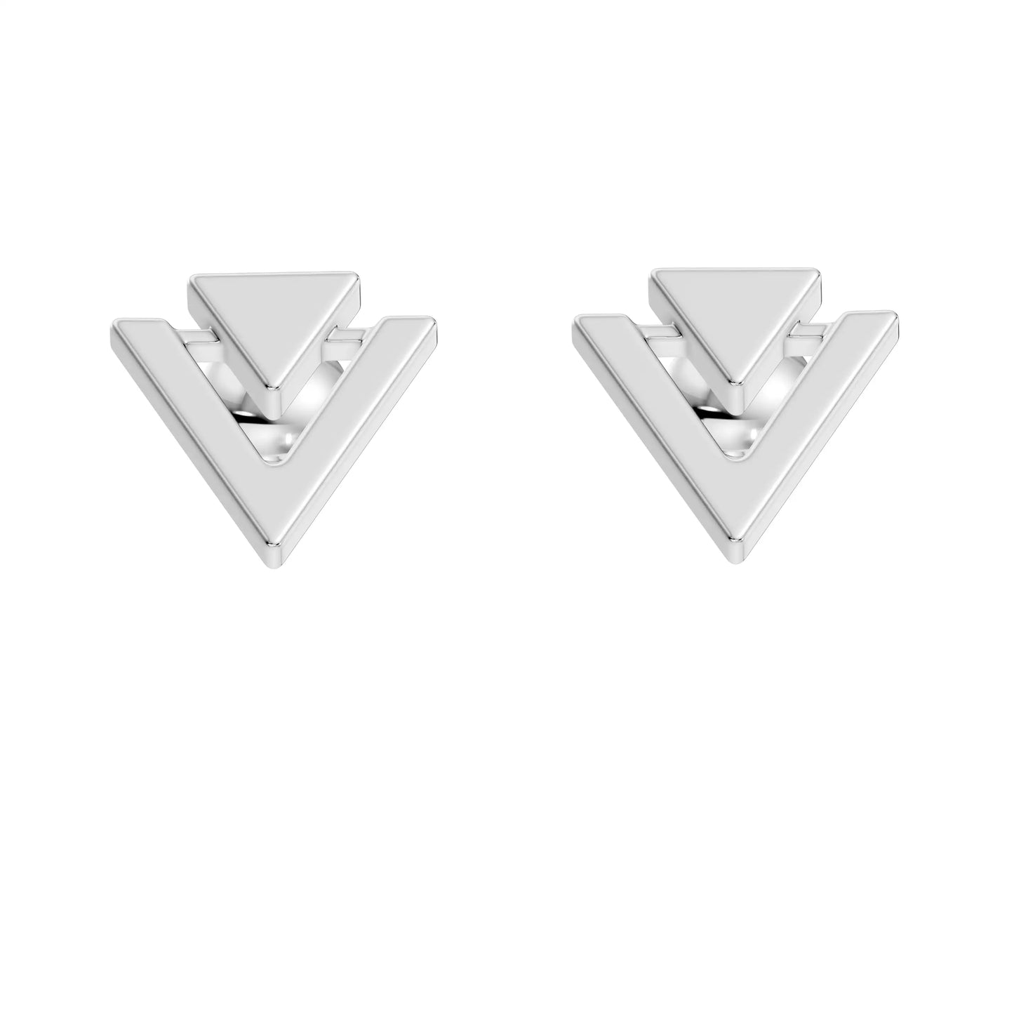 silver Geometric Gold Statement