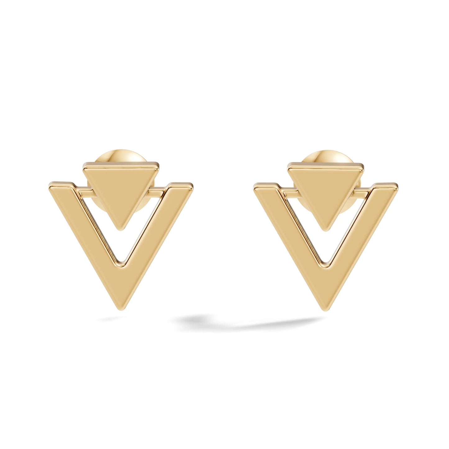 silver Geometric Gold Statement