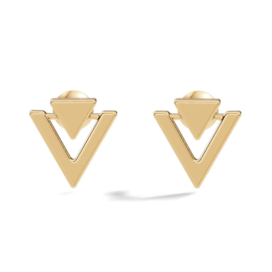 silver Geometric Gold Statement