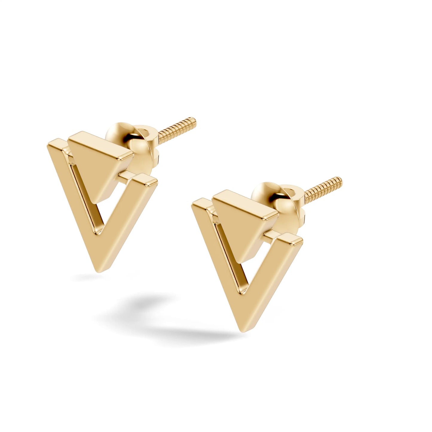 silver Geometric Gold Statement