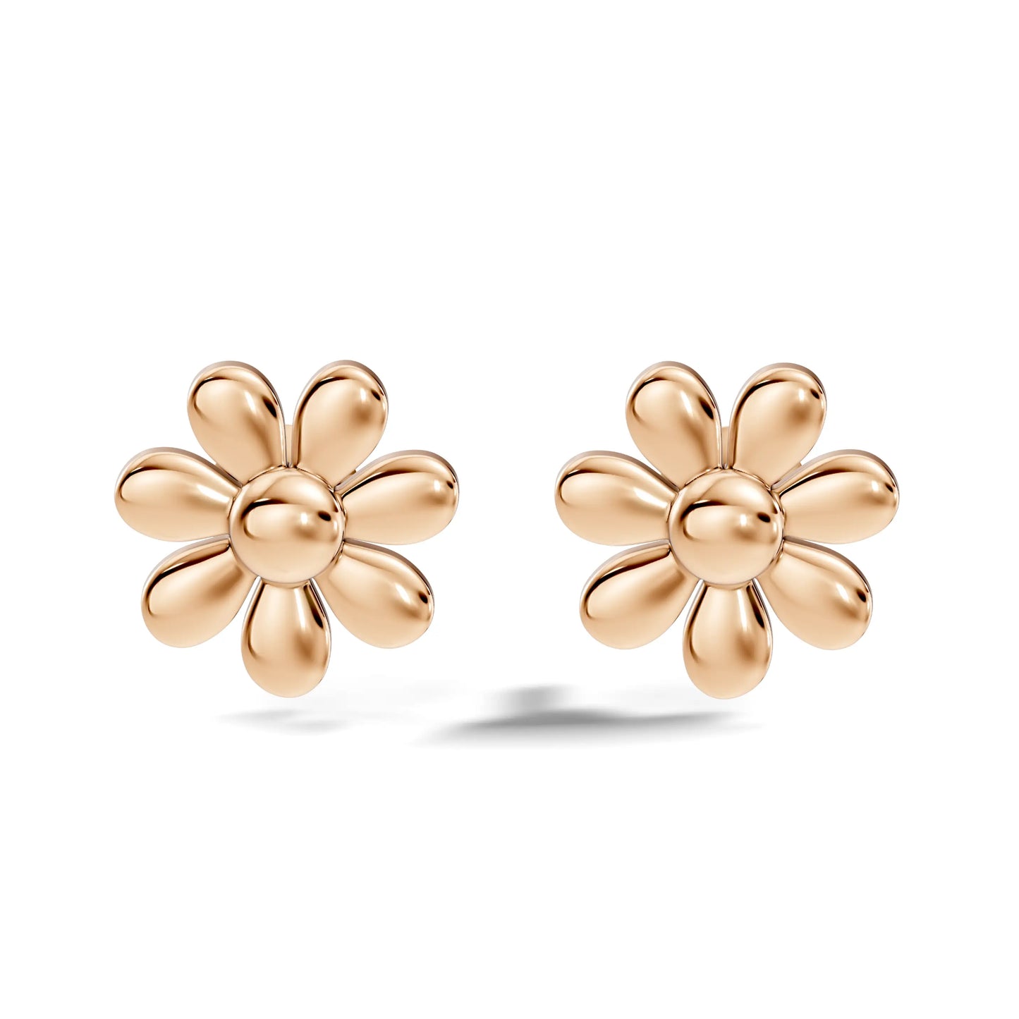 silver Soft Bloom Gold Earrings