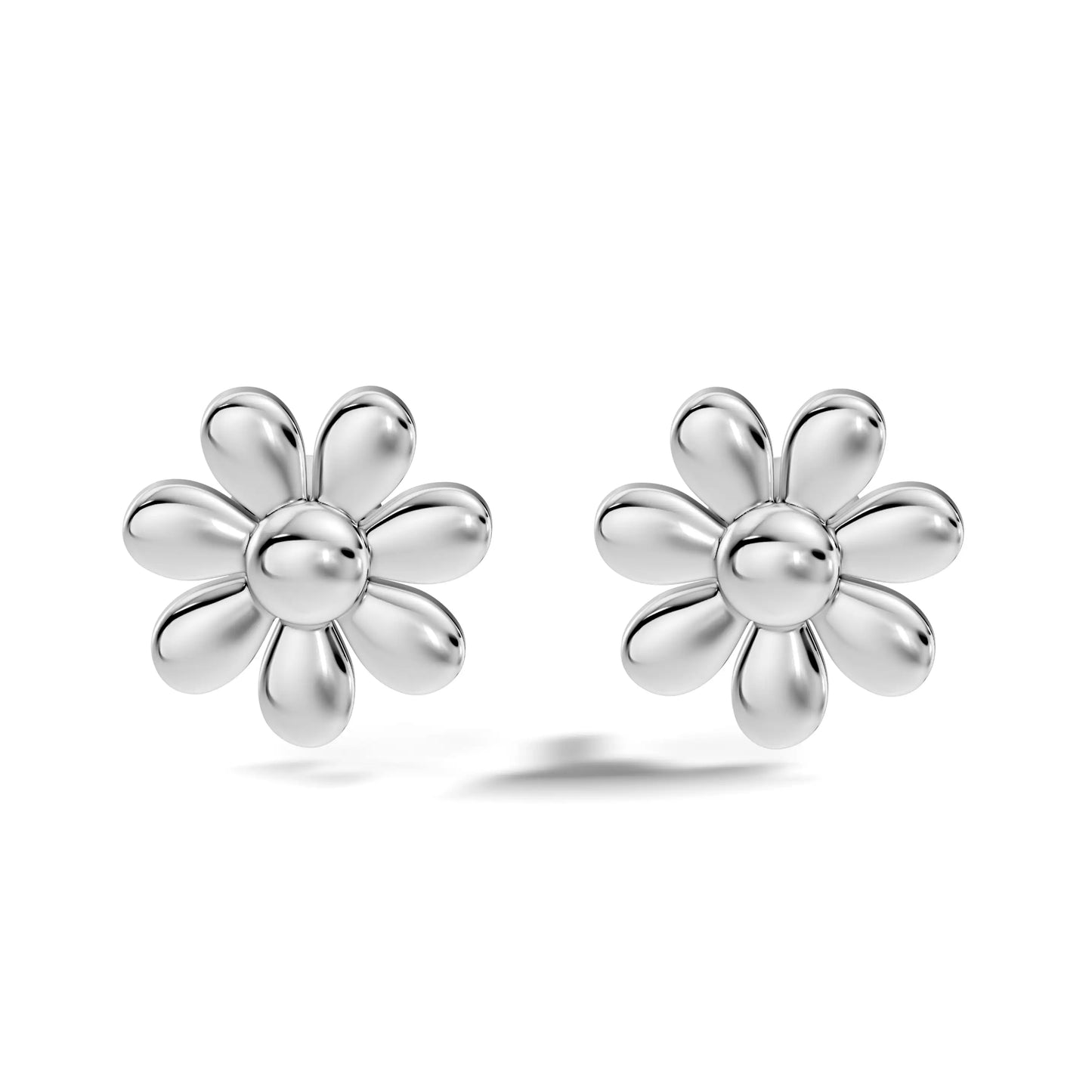 silver Soft Bloom Gold Earrings